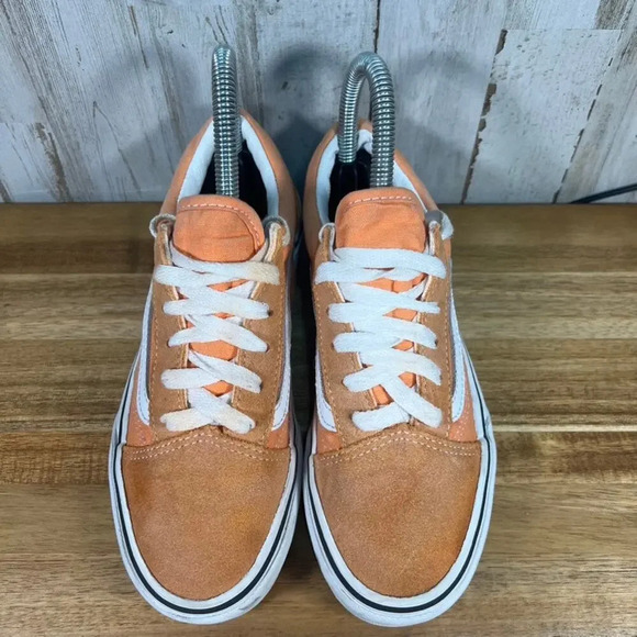 Vans Old Skool Kids Peach Low Top Skate Sneakers Kids Youth Size 3.0 - Picture 3 of 7
